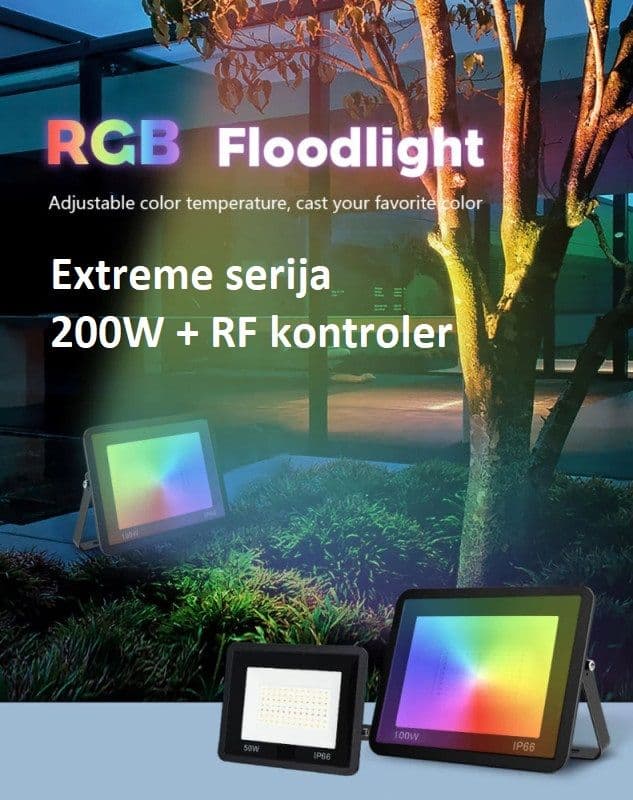 Smart RGB 200W LED Reflektor